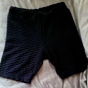 Size Medium Black stretchy shorts